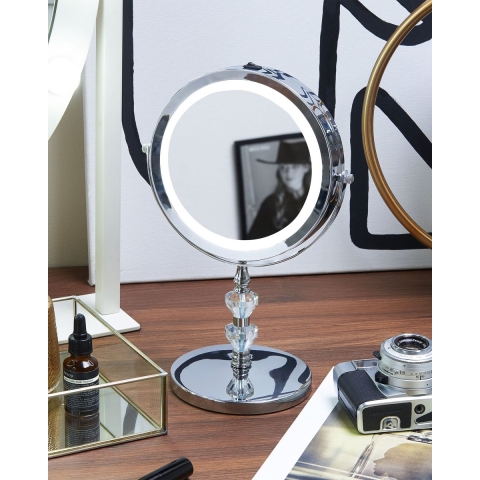 Beliani - LAON - make-up spiegel - Zilver - IJzer