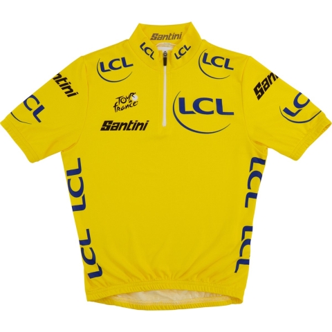 TOUR DE FRANCE Kindershirt gele trui 2025 kinderfietsshirt, Maat XL