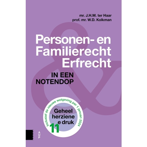 Personen- en Familierecht en Erfrecht (Paperback)