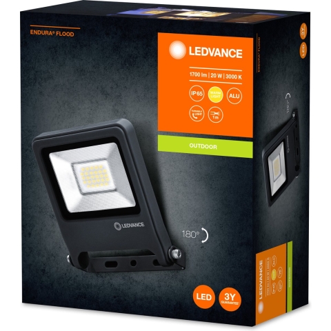 LEDVANCE ENDURA® FLOOD Warm White L 4058075237940 LED-buitenschijnwerper 20 W Warmwit