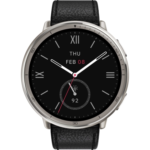 Amazfit Active 2 Round Black Leather | Smartphones, tablets en meer | 6970100377552