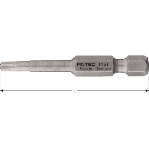 Rotec PRO Krachtbit T 20 L=89mm E 6,3 BASIC - 8082020 - VPE = 10 stuks