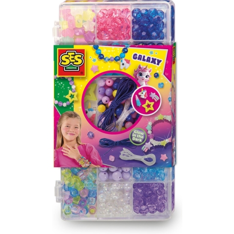 SES Creative Sieraden - Galaxy Kralen - SES Creative - OneSize - Creatieve Speelset