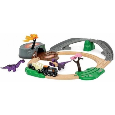 BRIO World Treinset m. Dinosaurussen - 21 Onderdelen - 36094 - BRIO - OneSize - Speelgoed