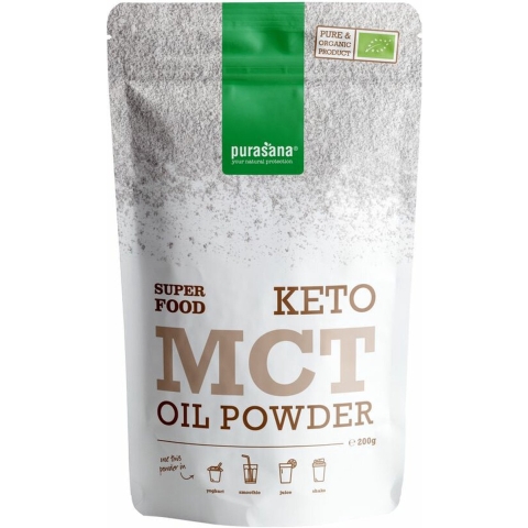 Purasana MCT Olie Poeder Biologisch 200 gr