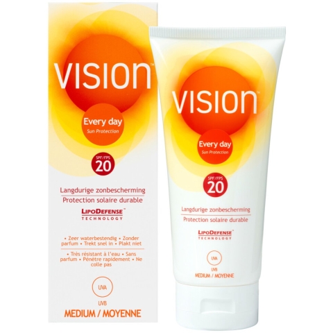 2x Vision Zonnebrand Every Day Sun SPF 20 180 ml
