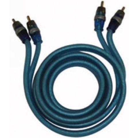 Necom SI-R1.5 Rca-kabel Male Dubbellaags 1,5 Meter Blauw