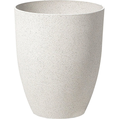 Beliani - CROTON - Plantenbak - Gebroken wit - 35 cm - Stenenmix