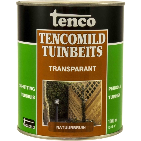 Tenco tencomild tuinbeits transparant natuurbruin - 1 liter