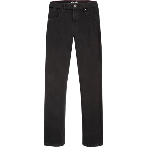 WRANGLER Straight Black Rinse Regular Jeans Voor Heren - Maat w 36x 34 L