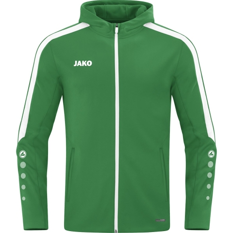 JAKO 6823D Jas Met Kap Power Dames - Sportgroen - 42