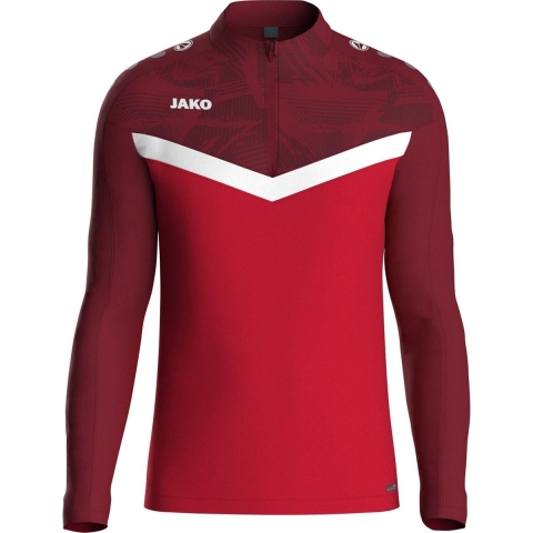 JAKO 8624 Ziptop Iconic - Rood/Wijnrood - XL