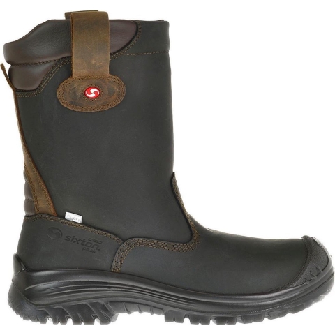 Sixton Peak 81411-06 Ranch Laars Hdry Hoog S3 KN +ESD | Zwart/Bruin | Maat 40 - 00.091.125.40