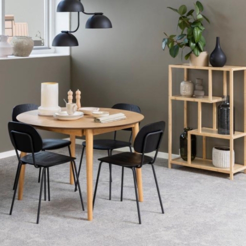 by fonQ Evolve Eettafel Uitschuifbaar - Ø 115 cm - Eiken