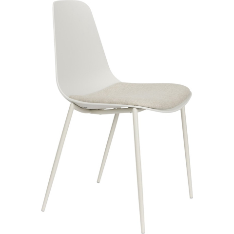 Giga Meubel - Eetkamerstoel Wit - Zithoogte 48cm - Set van 4