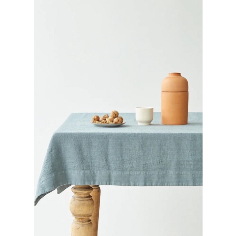 LINEN TALES - Linnen Tafelkleed 140x250 Blue Fog