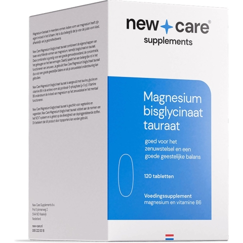 New Care Magnesium Bisglycinaat Tauraat Tabletten