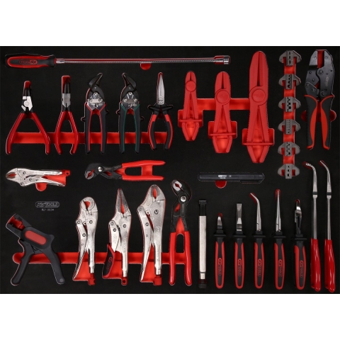 KS Tools 821.0034 Tangenset in schuimrubberinleg, 34-dlg
