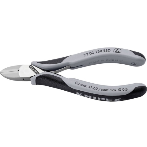 Knipex 77 02 130 ESD Elektronica Zijsnijtang - 130mm
