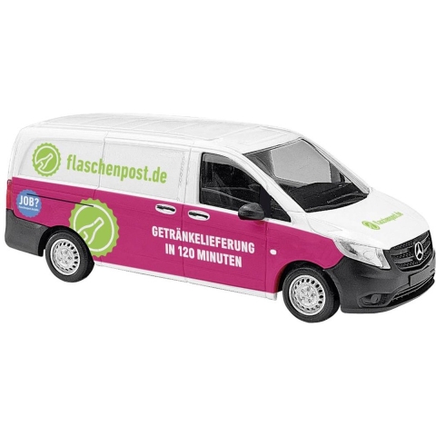 Busch 51106 H0 Auto Mercedes Benz Vito, flessenpost