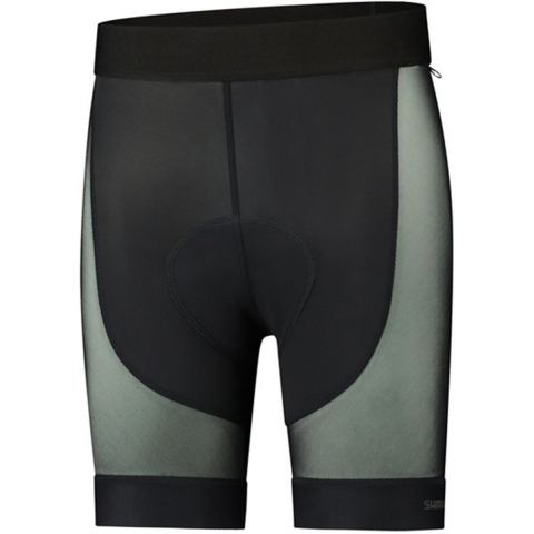 Shimano Passo Trail fietsonderbroek zwart/grijs heren