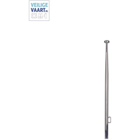 Talamex Vlaggenstok RVS A4 met knop 75 cm