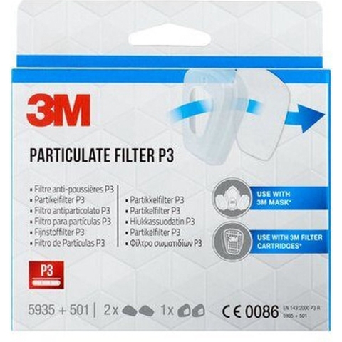 3M Stoffilter 5935 P3 V Filter 501 (10 paar) - 5935