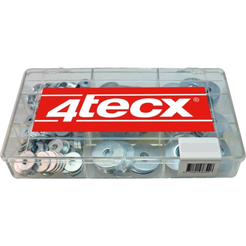 4tecx Assortiment Sluitringen Verzinkt - 455-delig - 4095630738