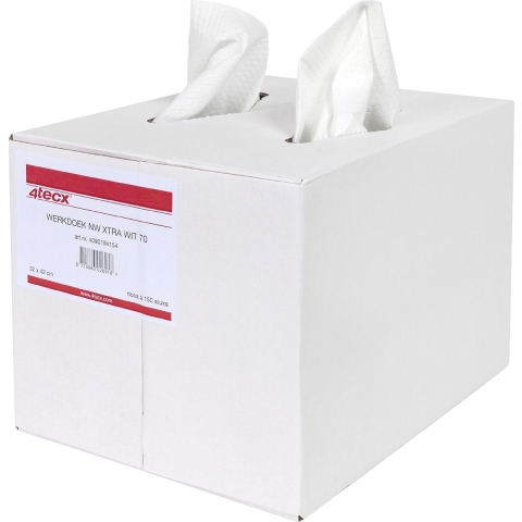 4tecx Werkdoek Non Woven xtra Strong wit 32 x 42cm VE=160