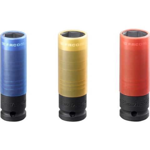 Facom set van 3 extra lange alu doppen 17-19-21 - NSI.3LPB