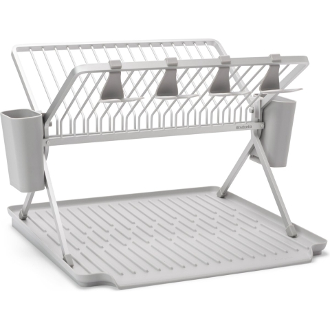 Brabantia SinkSide Afdruiprek - Inklapbaar - met Bestekhouder - Mid Grey
