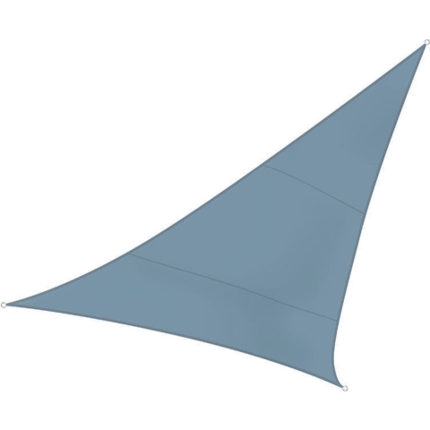 Perel Schaduwdoek, waterafstotend, 5 x 5 x 5 m, 160 g/m², polyester, driehoek, lichtgrijs