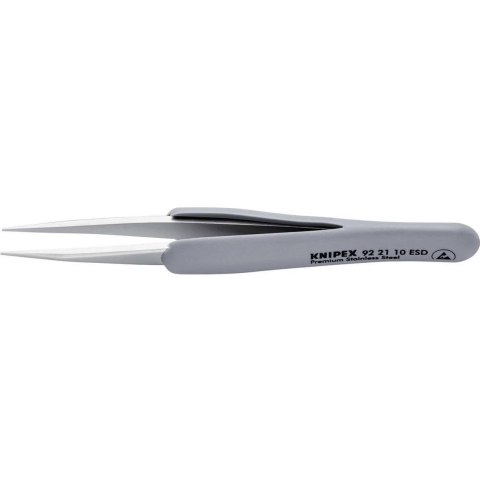 Knipex 92 21 10 ESD Precisiepincet ESD Spits 123 mm