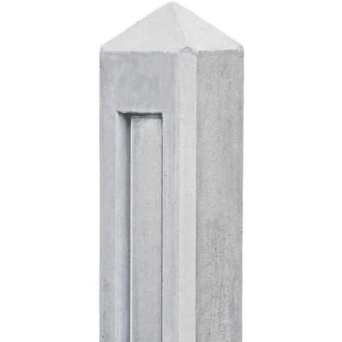 Berton borderpaal Hunze wit/grijs driewegsmodel 145 cm Tuindeco - Tuindeco
