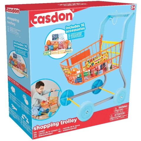Casdon Winkelkar m. Speelgoedeten - Casdon - OneSize - Speelgoed
