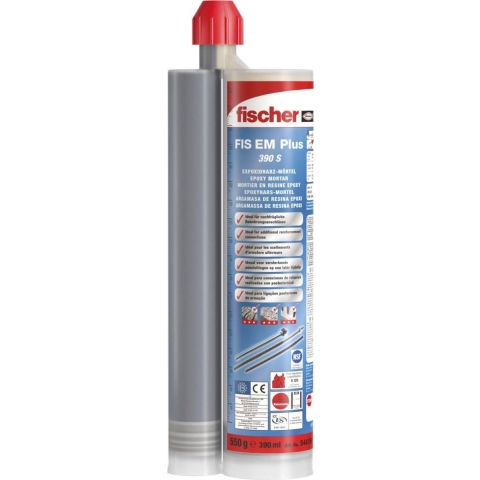 Fischer FIS EM Plus 390 S Epoxy Injectiemortel Incl. 2 Mengtuiten - 390ml