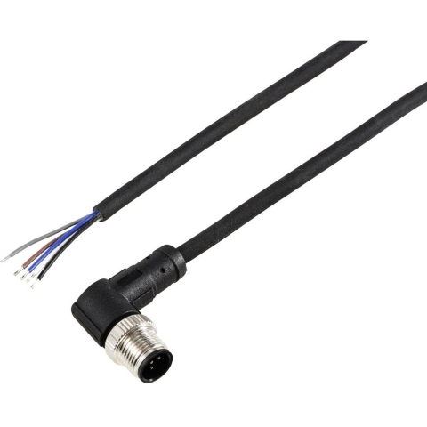 TRU COMPONENTS TC-12833184 Sensor/actuator aansluitkabel M12 Aantal polen (sensoren): 5 Stekker, haaks 5 m 1 stuk(s)