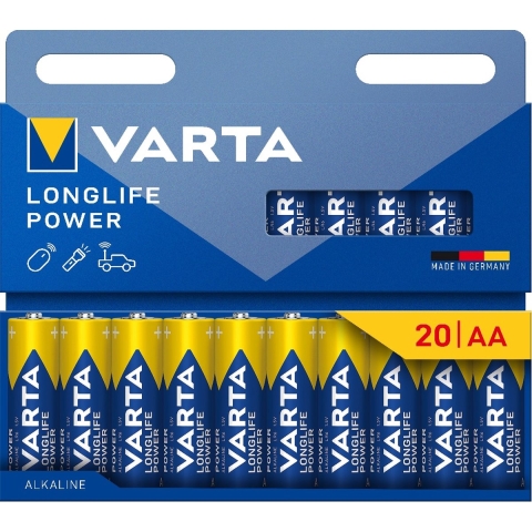 20 x AA Varta alkaline batterijen - LongLife Power- 4906