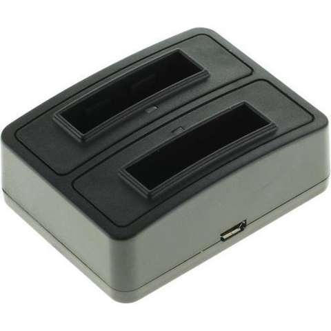 Duo oplader voor 2 camera accu's Canon NB-12L