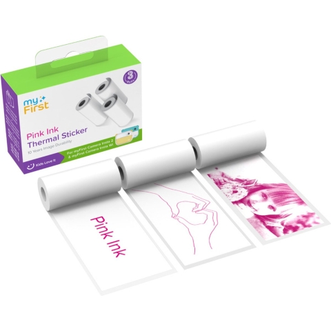 myFirst Thermal Sticker Wit, Roze Inkt