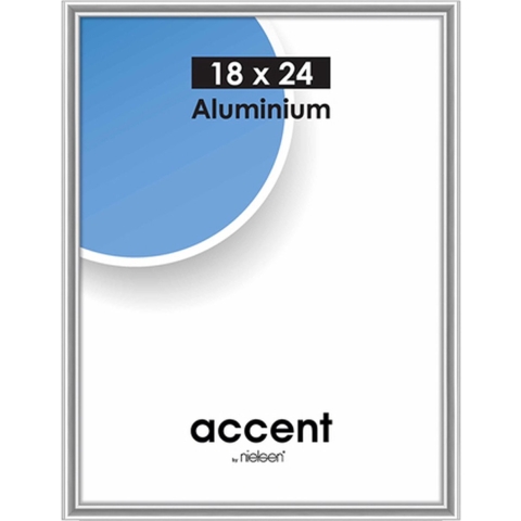 Nielsen Fotolijst 53423 Accent Glanzend Zilver 18x24 cm