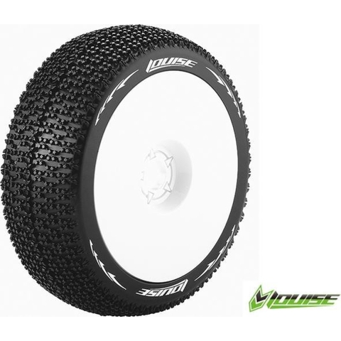 Louise B-MAGLEV Soft banden op witte disc velgen voor 1/8 buggy