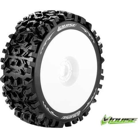 Louise B-PIONEER Soft banden op witte disc velgen voor 1/8 buggy