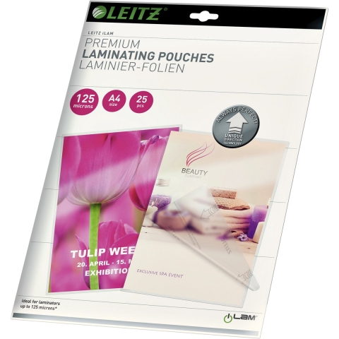 Leitz Lamineerfolie DIN A4 125 micron glanzend 25 stuk(s)
