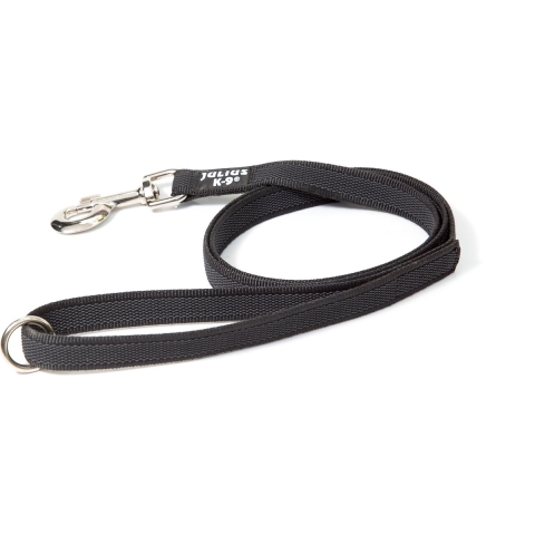 Hondenriem - 14mm x 1,2m - Met Handvat - Zwart