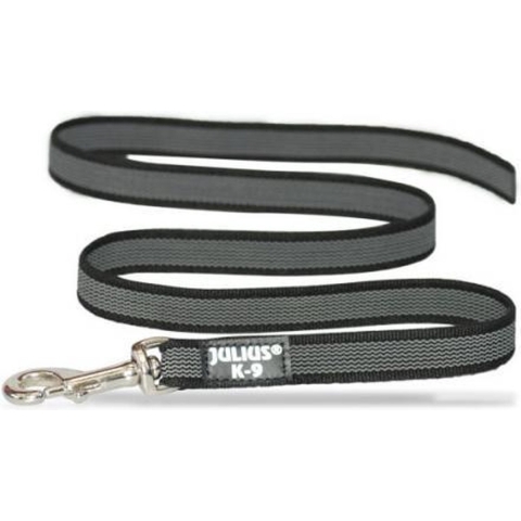 Lange lijn hond - Antislip - 20mm x 3m - Met handvat - Zwart