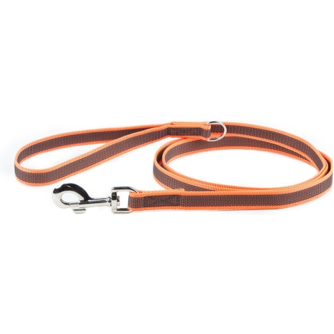 Antislip Hondenriem - 20mm x 1,8m - Met handvat & O-ring - Oranje
