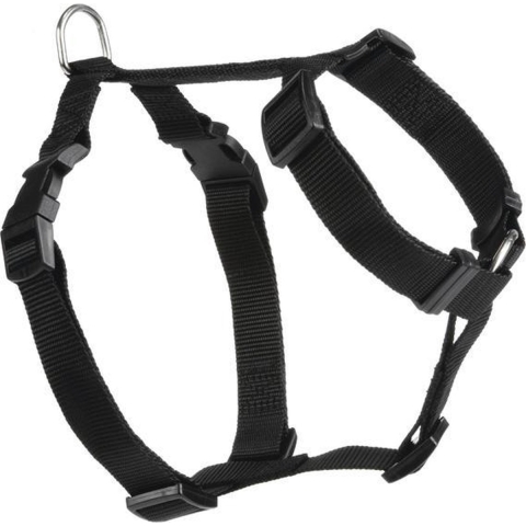 Beeztees Wandel- en Autogordel - Hond - Nylon - Zwart - 50-75 cm