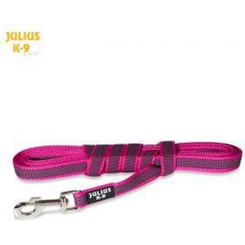 Lange lijn hond - Antislip - 20mm x 5m - Met handvat - Roze