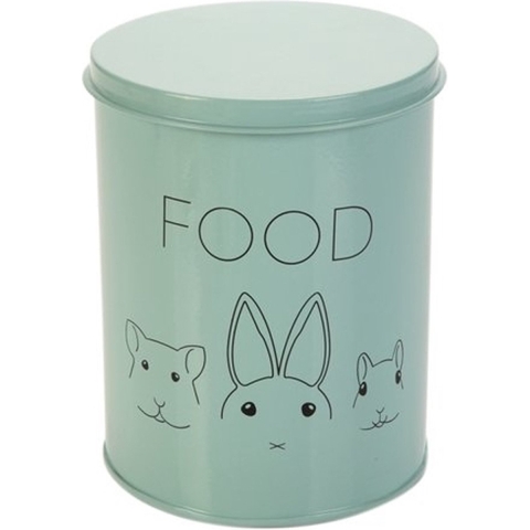 Beeztees Voorraadbus Kanina - Knaagdier - RVS - Mint - 15x20cm